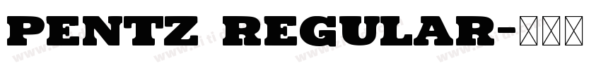 Pentz Regular字体转换